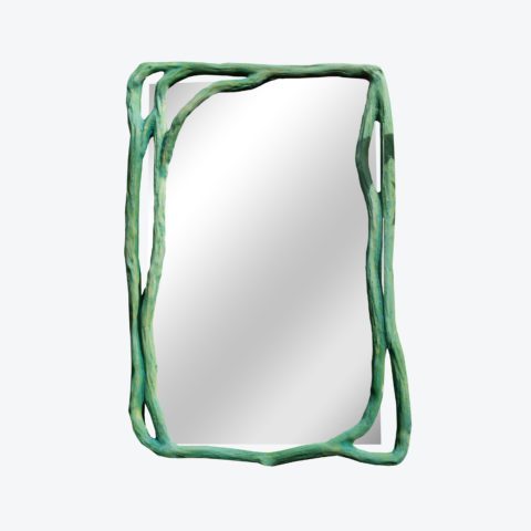 Aux Arbres Mirror Green Large
