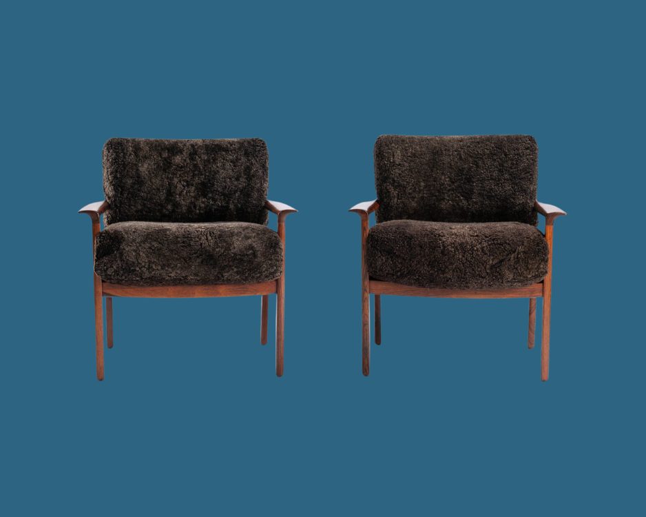 Pair of Broderna Anderson lounge chairs