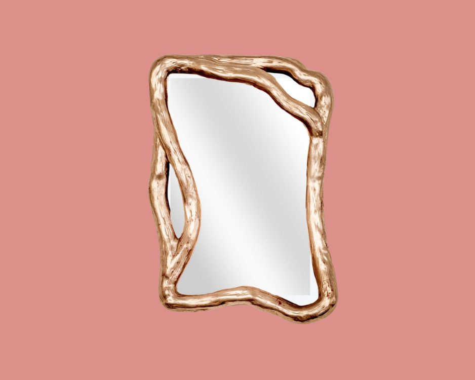 Aux Arbres Mirror Rose Gold Small