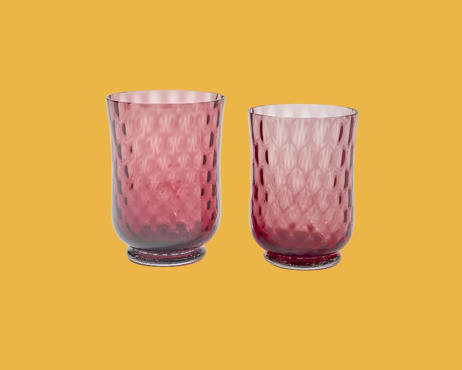 Set of 6 balloton Water glasses Pink