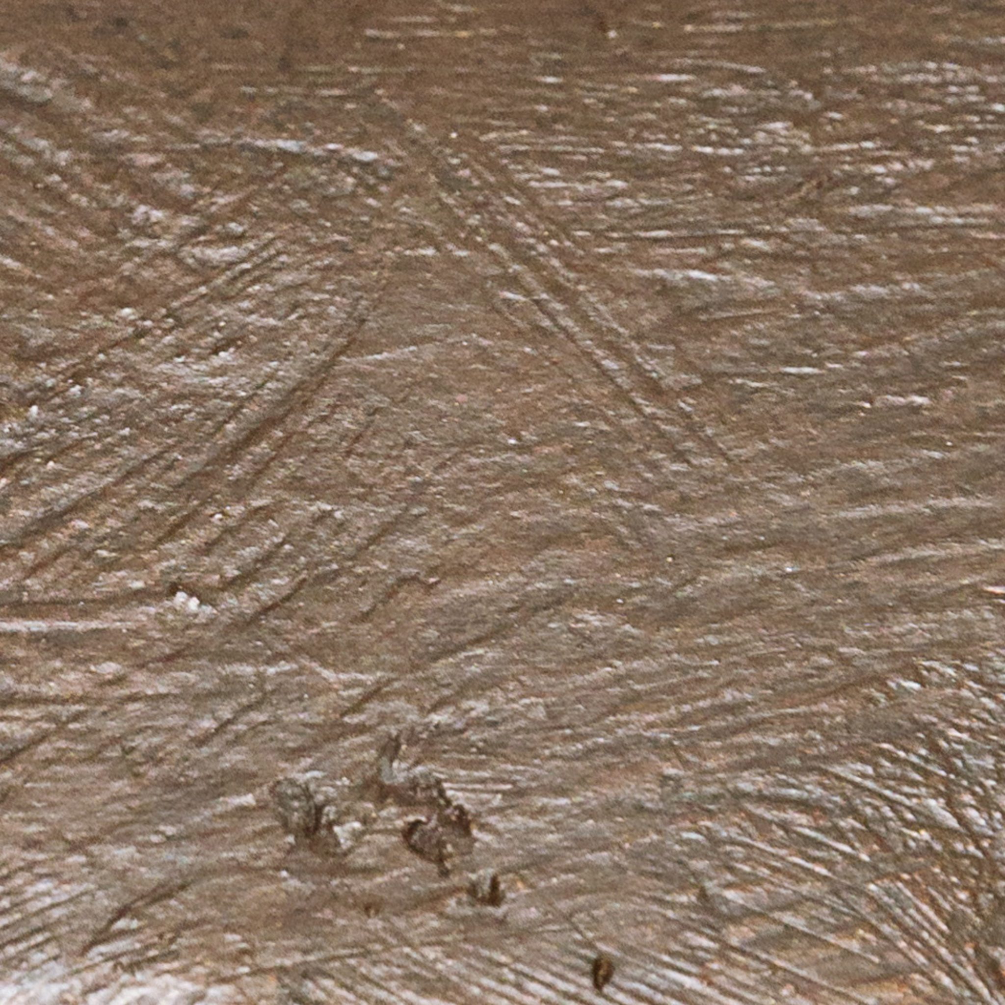Cast plaster with hand painted bronze finish