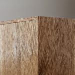 Gouged Natural Oiled Solid Oak Doors and Sides