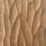 Gouged Natural Oiled Solid Oak