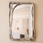 Large - Caplain Gold Beech / Natural Mirror