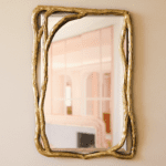 Large - Yellow Gold Beech / Pink Mirror