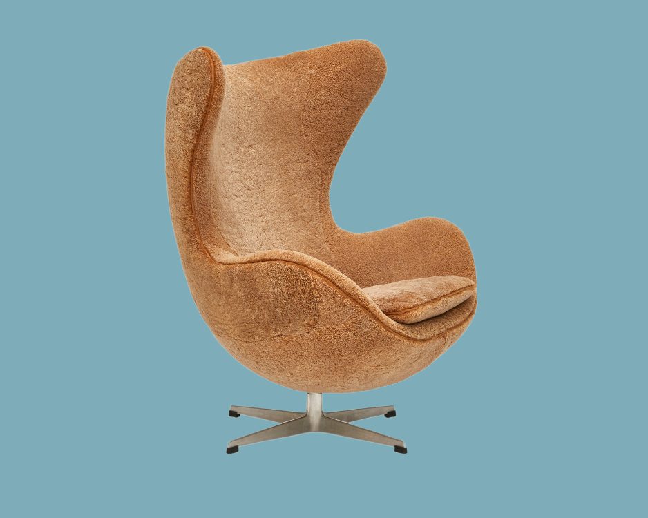 Arne Jacobsen Egg Chair and Ottoman Circa 1970