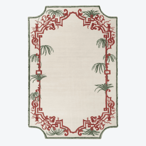 Tapis Pavillon du Thé - Tufté à la main, Entrez vos dimensions ci-dessous