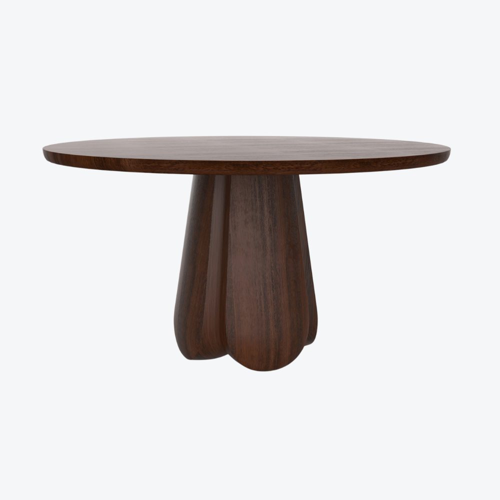 Dress Up Round Table Wood