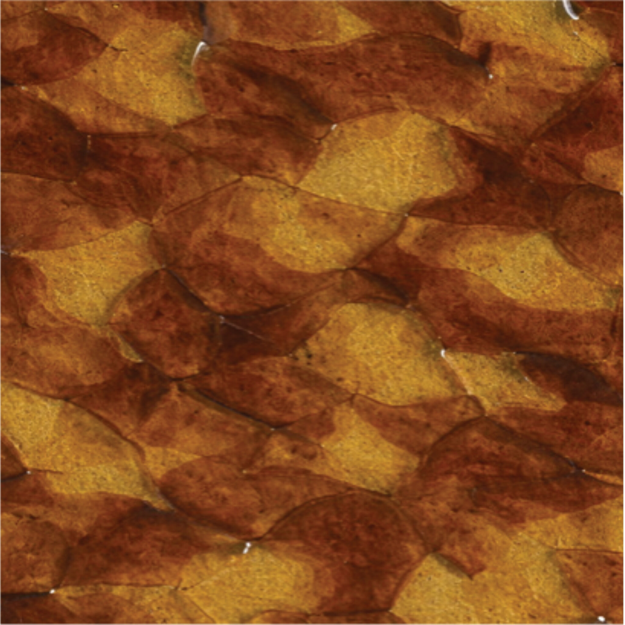 Laminated Glass, Yellow/Amber Flakes