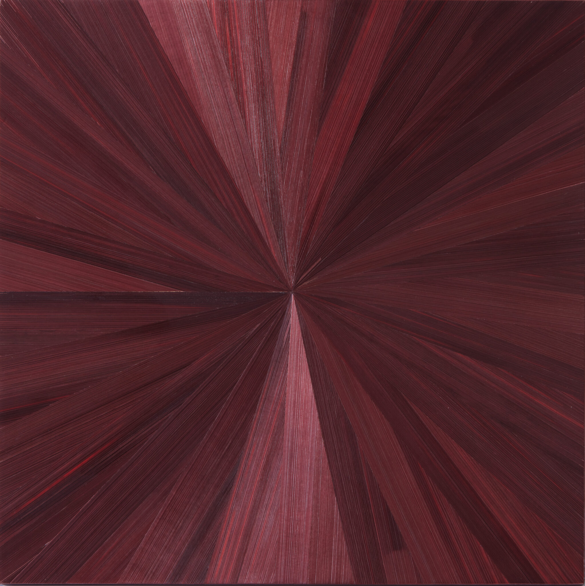 Straw Marquetry - Burgundy